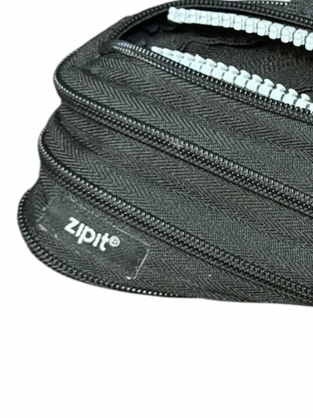 Zip It Black Monster Pencil Case/ Makeup Bag
